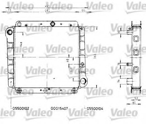 VALEO 731245 Radiator, engine cooling